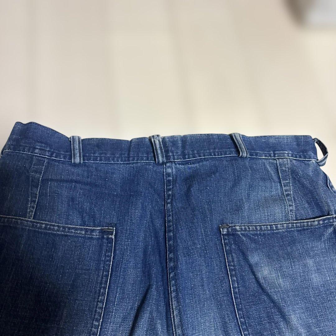 VINTAGE NAVYベイカーワークパンツ フロントボタン式 40~50年代