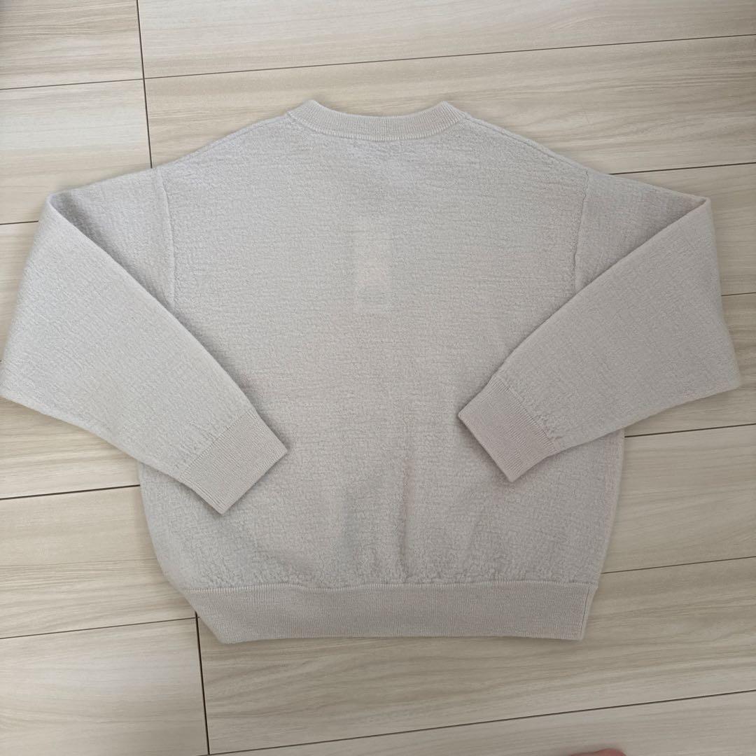 【新品・未使用品】ウールミルド ZIPニットブルゾン グレージュ