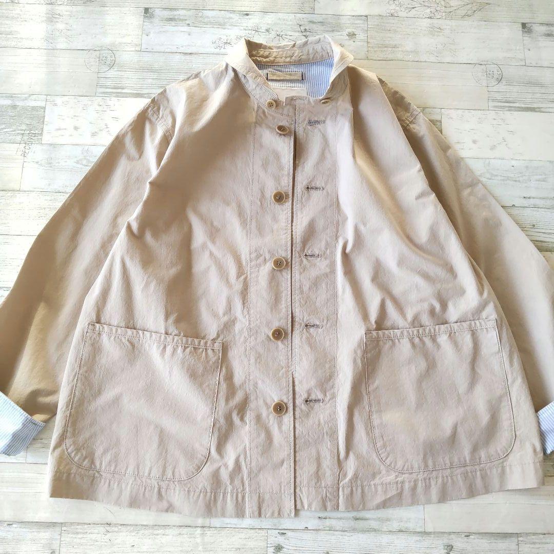 ナチュラルランドリー ⿻ダンプワッシャー マリネジャケットカバーオール 製品洗い