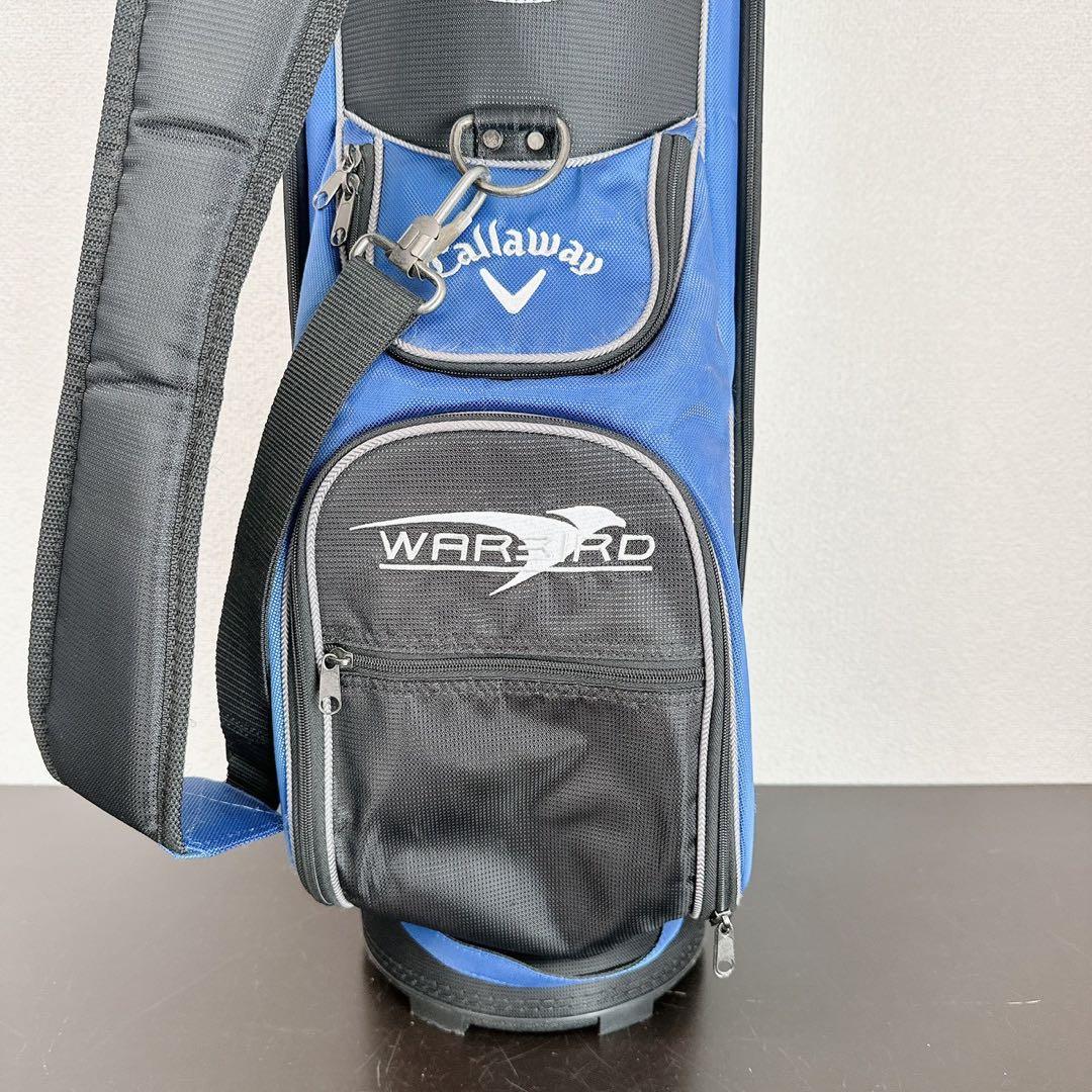 キャロウェイ ウォーバード キャディバッグ 7分割 軽量 ブルー×白