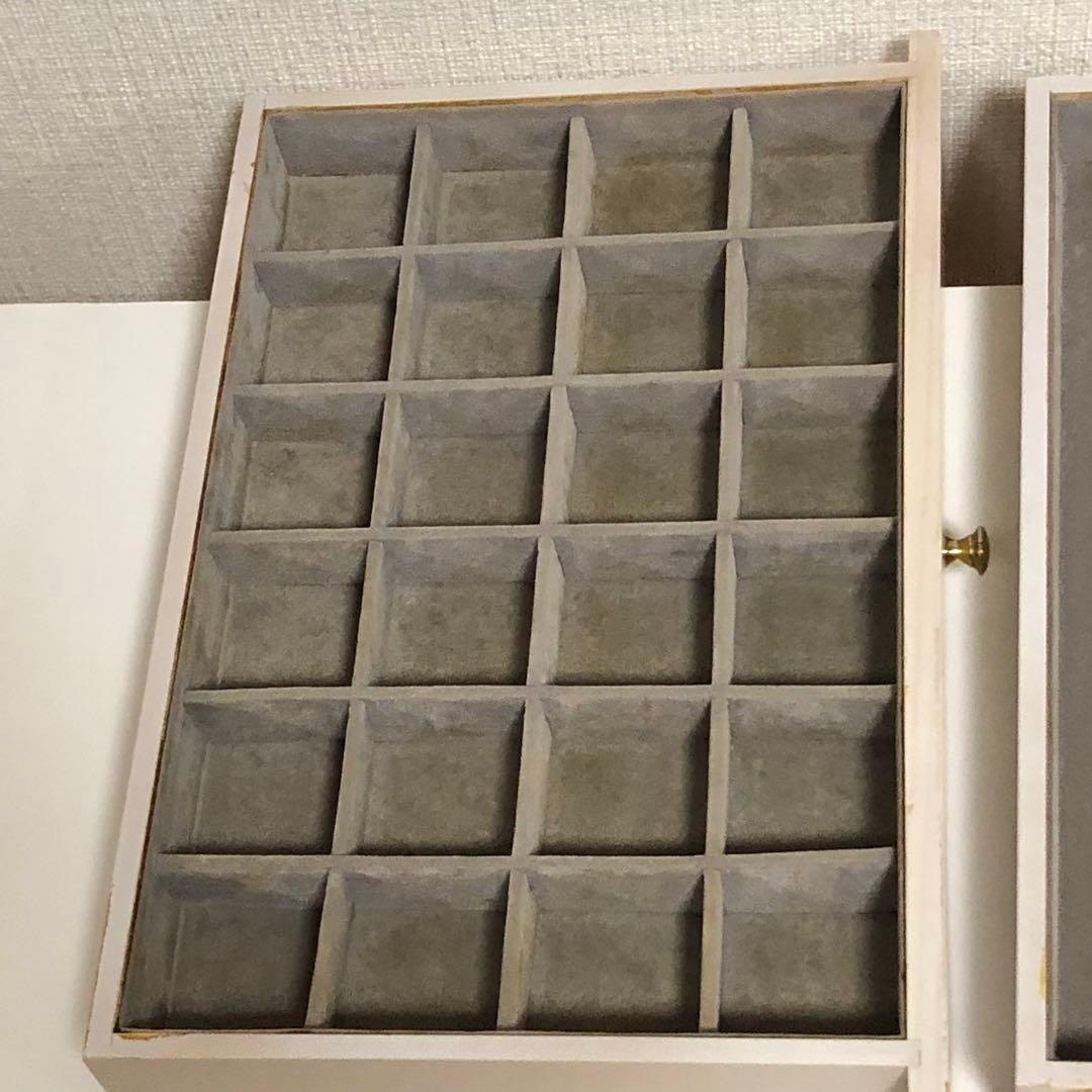 ジュエリーボックス　アクセサリーボックス　木製　ゴールド　収納ボックス　大容量