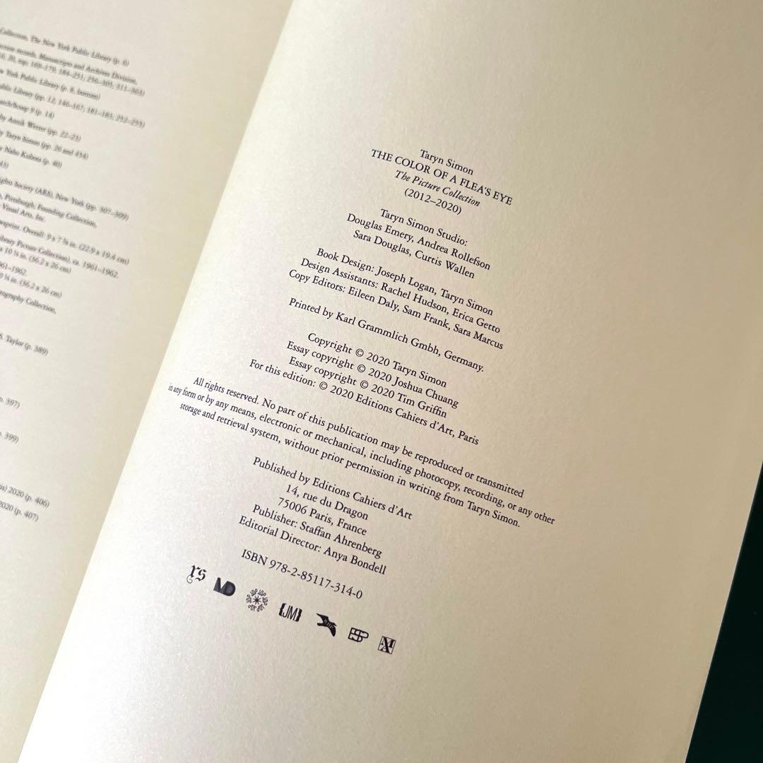 【美品】Taryn Simon THE PICTURE COLLECTION