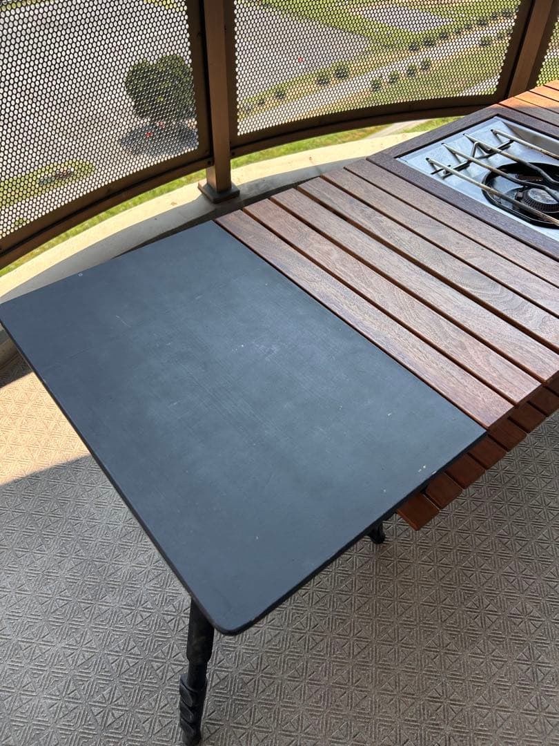 自作ミルポッドテーブル トライポッドテーブル キャンプBGO 中古