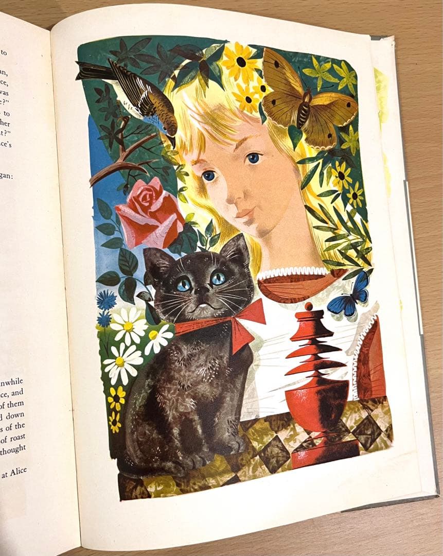 No.246 希少　古書 洋書 アンティーク 不思議の国のアリス・鏡の国のアリス