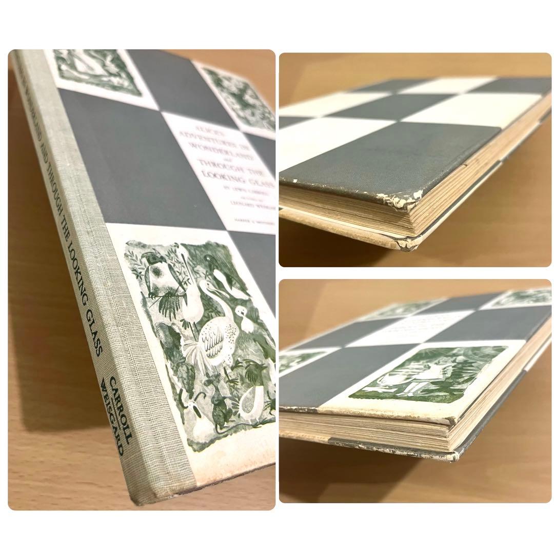 No.246 希少　古書 洋書 アンティーク 不思議の国のアリス・鏡の国のアリス