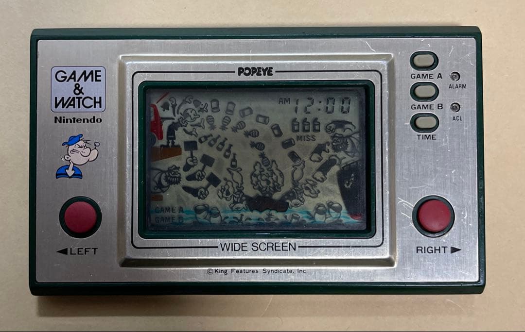 【ジャンク】ゲーム&ウォッチ ポパイ