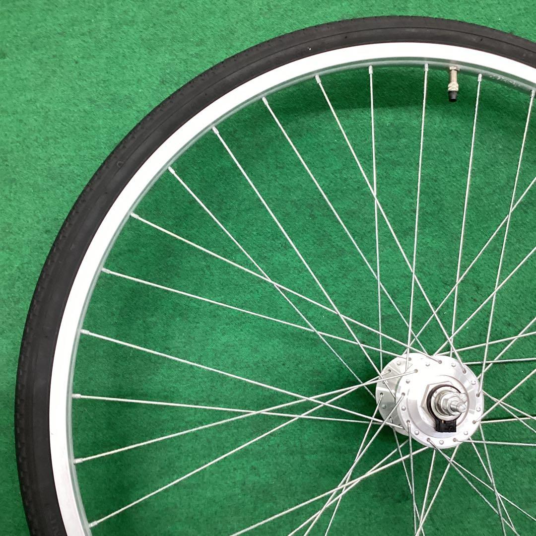 アルミリム　前輪 27x1-3/8 タイヤ付 ハブダイナモ 27インチ j2端子