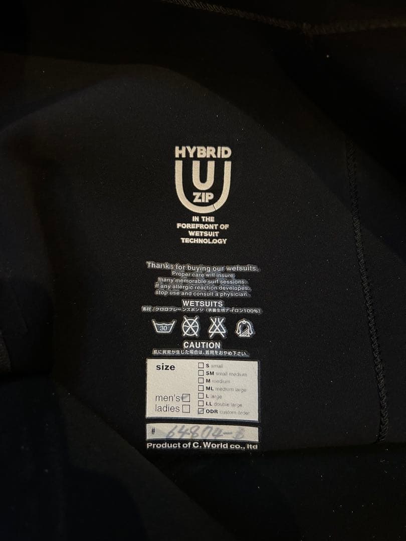 Axxeclassic Hybrid-Uzip 4/3mmセミドライ 全身裏起毛