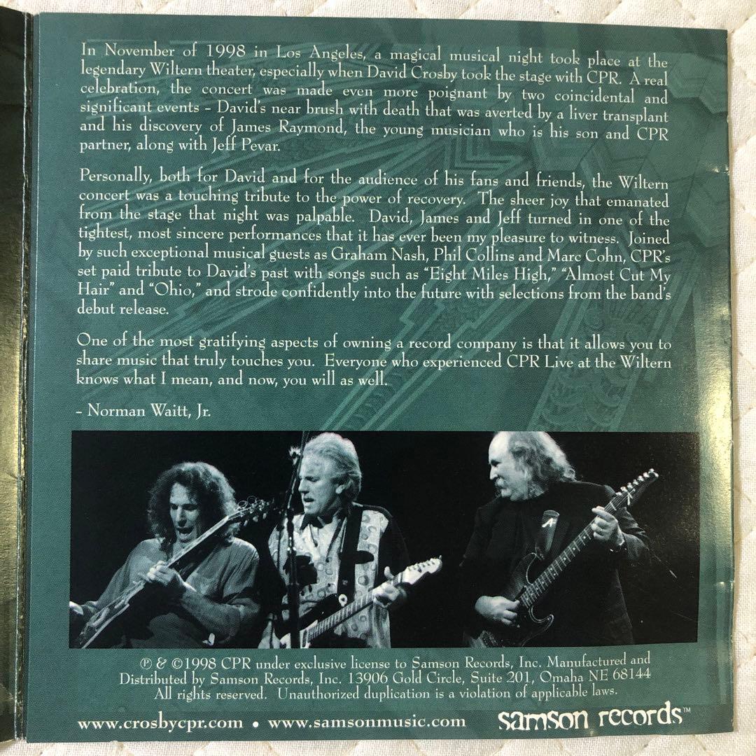 洋楽 Crosby Pevar Raymond/Live at The Wiltern