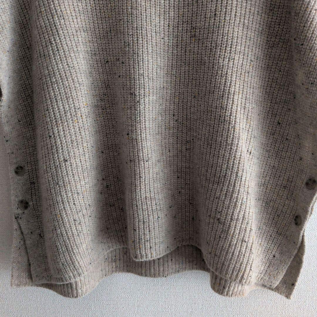 【新品・未使用】『YURK』 シェトランド　ウールポンチョ　ベスト　ナチュラル