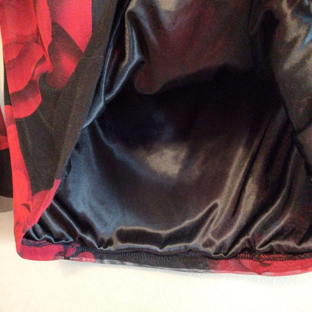 ダンス衣装　カルメン　薔薇　トップスとスカート2点セット