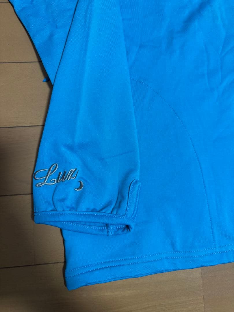 ルースイソンブラ ハーフジップジャージ 長袖 水色 Mサイズ