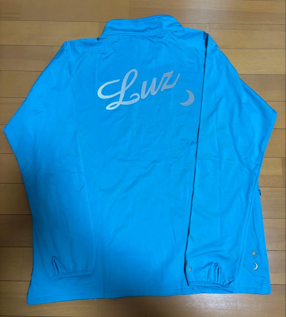 ルースイソンブラ ハーフジップジャージ 長袖 水色 Mサイズ