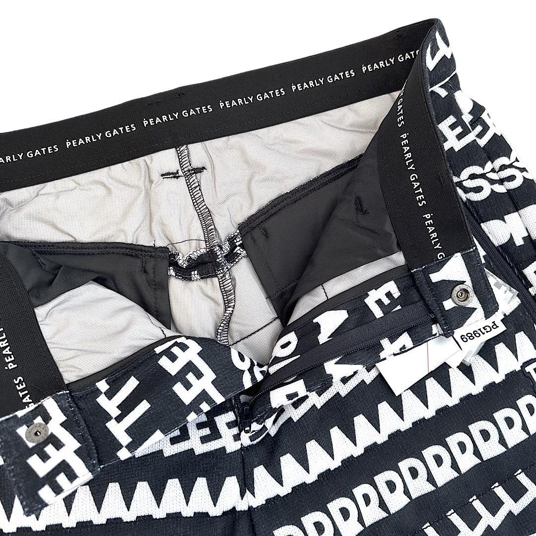 662 パーリーゲイツ定価36,300円ロゴボーダー柄 キルティングパンツ5 L