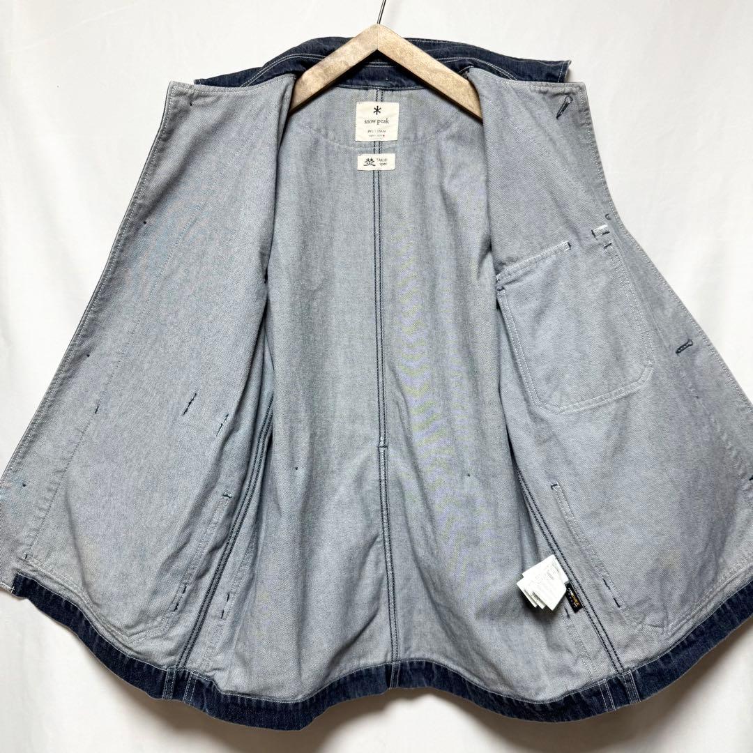 Lサイズ！peak デニム焚き火カバーオールジャケット