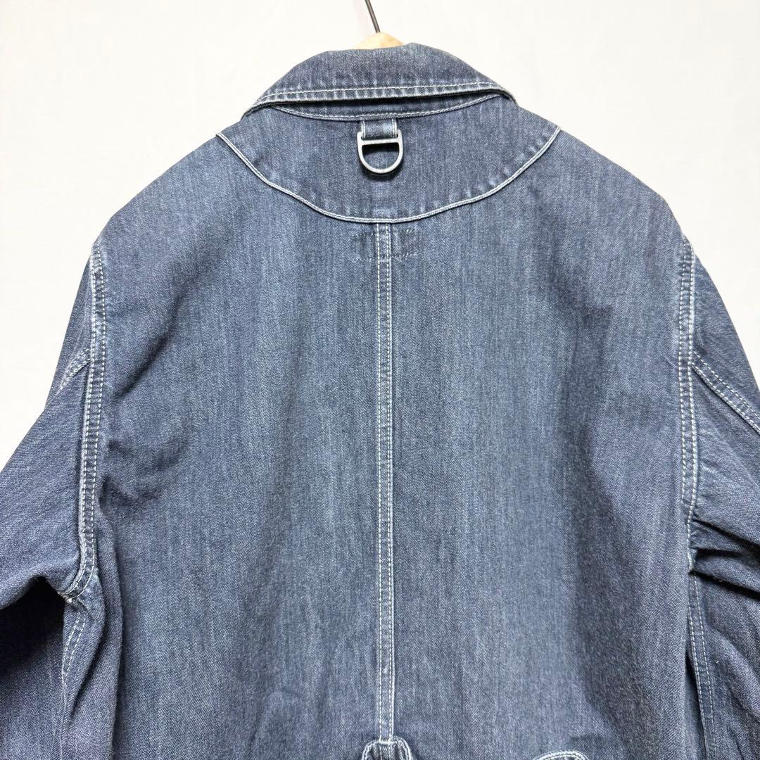 Lサイズ！peak デニム焚き火カバーオールジャケット