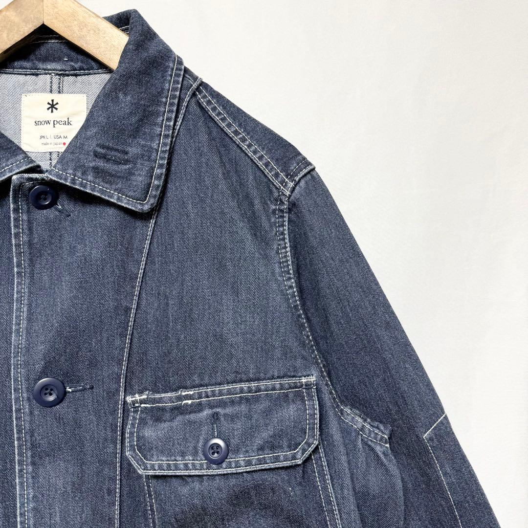 Lサイズ！peak デニム焚き火カバーオールジャケット