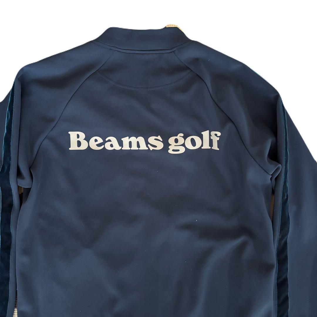 【極美品】BEAMS GOLF ネイビー M ジャージ　DRY機能付 フルジップ