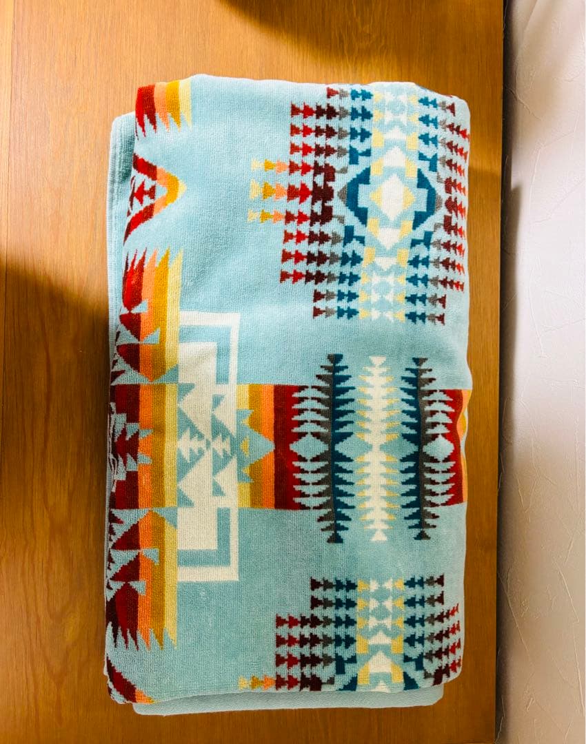 【新品　未使用品】ペンドルトン　バスタオル（アクア） 大判　BIG キャンプ