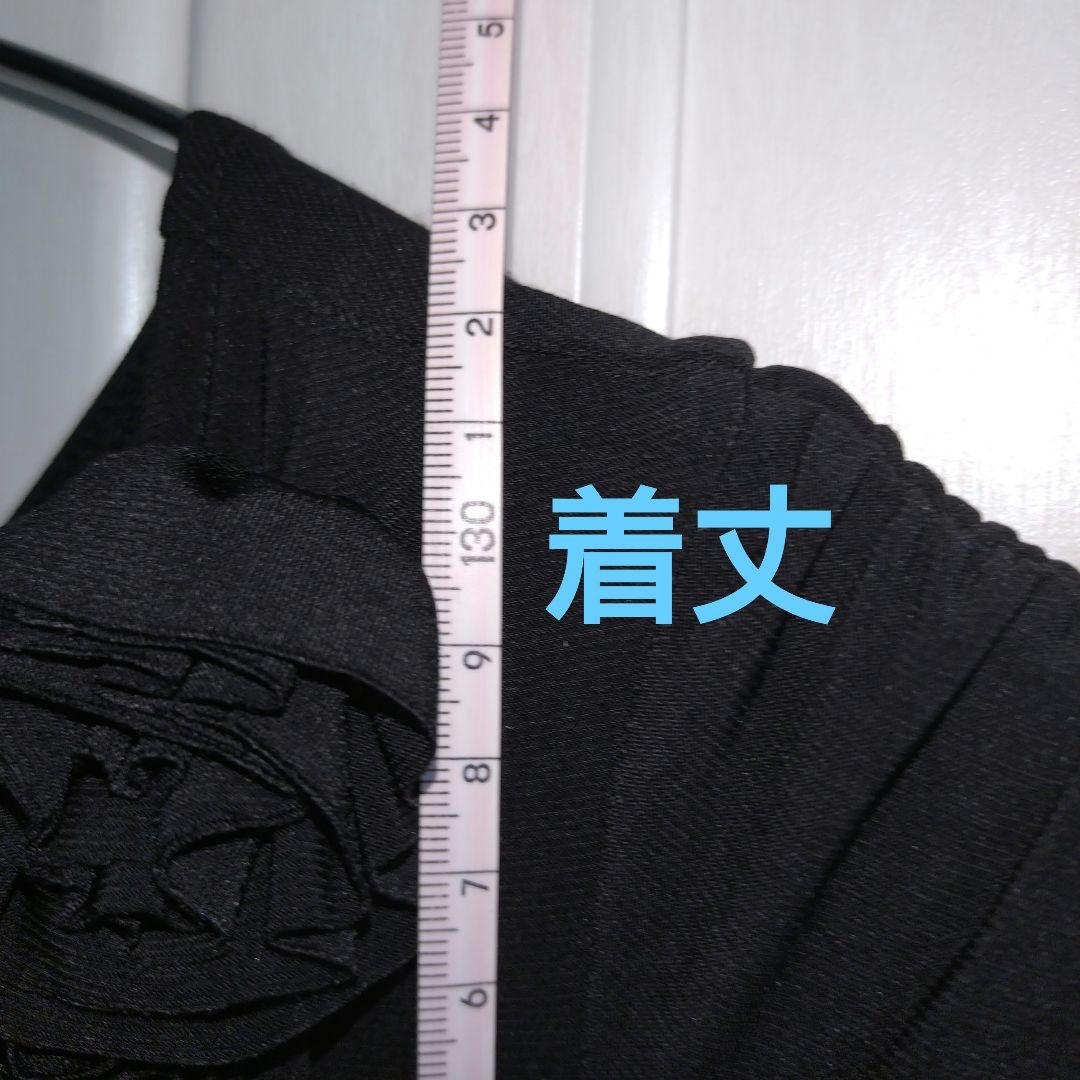 社交ダンスドレス（黒）　七分袖