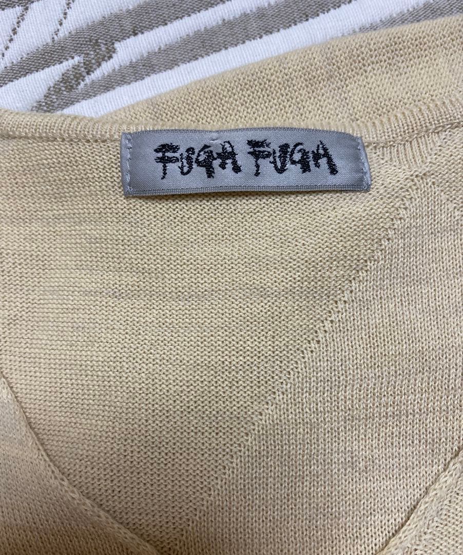 FUGA FUGA　コットンニットワンピース　未使用近　佐藤繊維