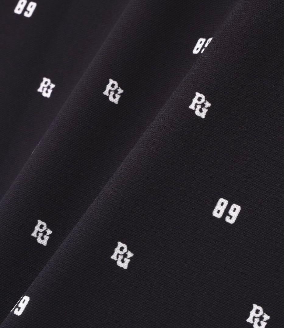 新品 パーリーゲイツ 鹿の子ダンボールゼブラ長袖ハイネックカットソー(5)L/紺