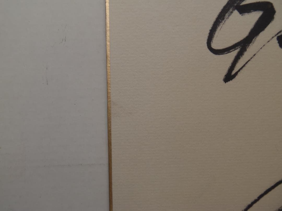 元巨人軍監督・選手　高橋由伸　サイン色紙　直筆サイン　背番号２４