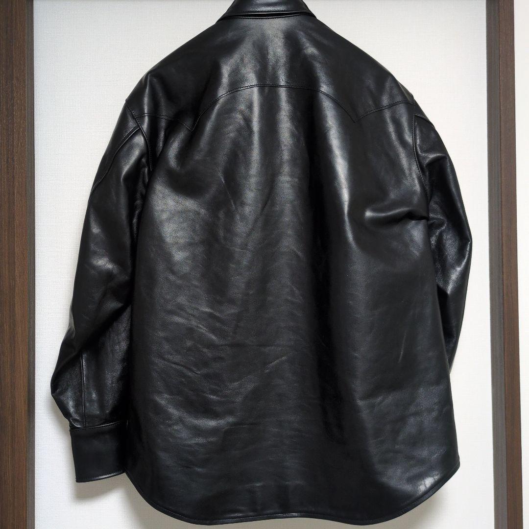 ジャケット・アウター MASSES HORSE LEATHER SHIRT VINTAGE W