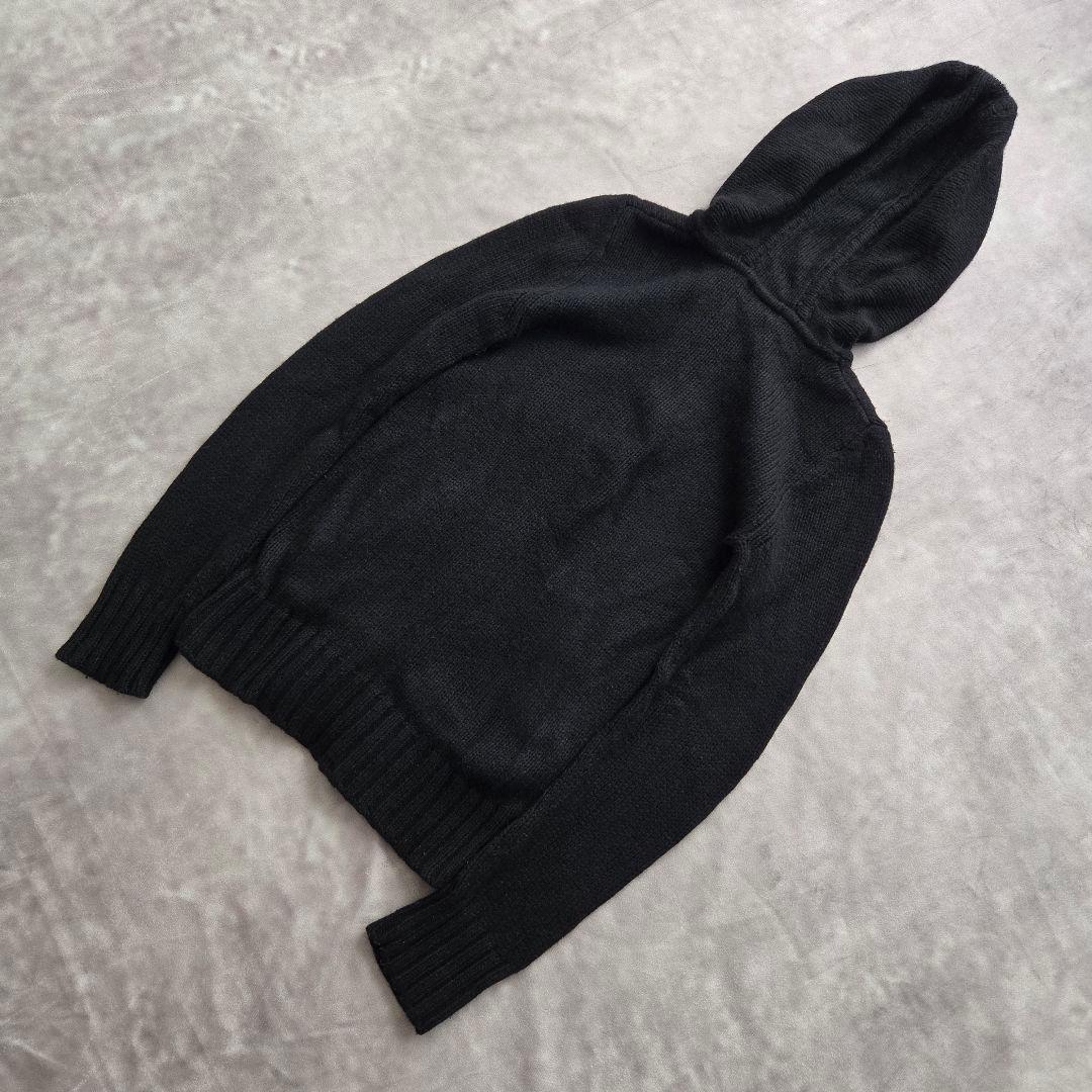 希少 BURBERRY BLUE LABEL ニット素材 ジップアップパーカー