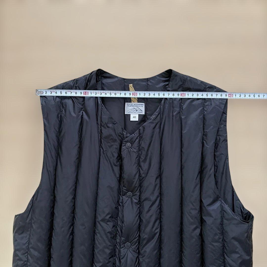 美品ROCKY MOUNTAIN FEATHERBED ダウンベスト ブラック