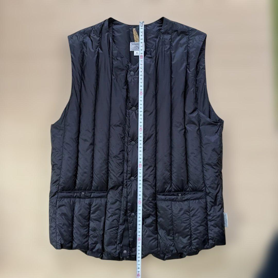 美品ROCKY MOUNTAIN FEATHERBED ダウンベスト ブラック