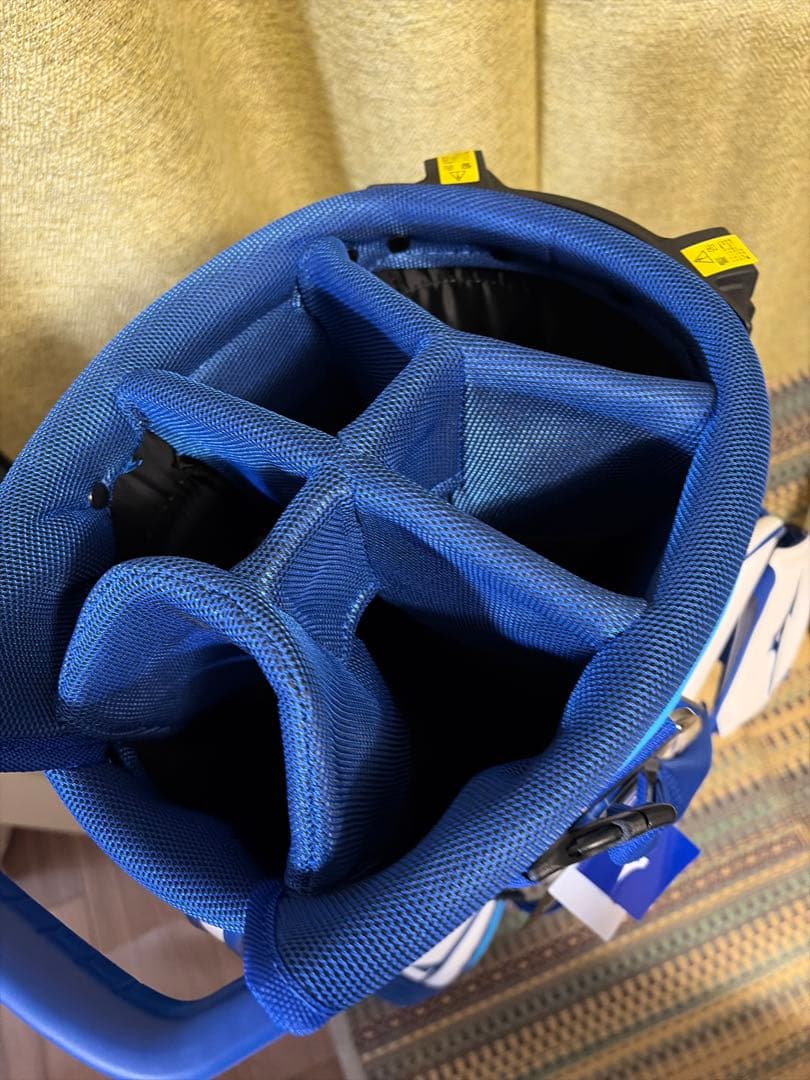 ミズノ Tour Stand Prime キャディバッグ ホワイト×ブルー