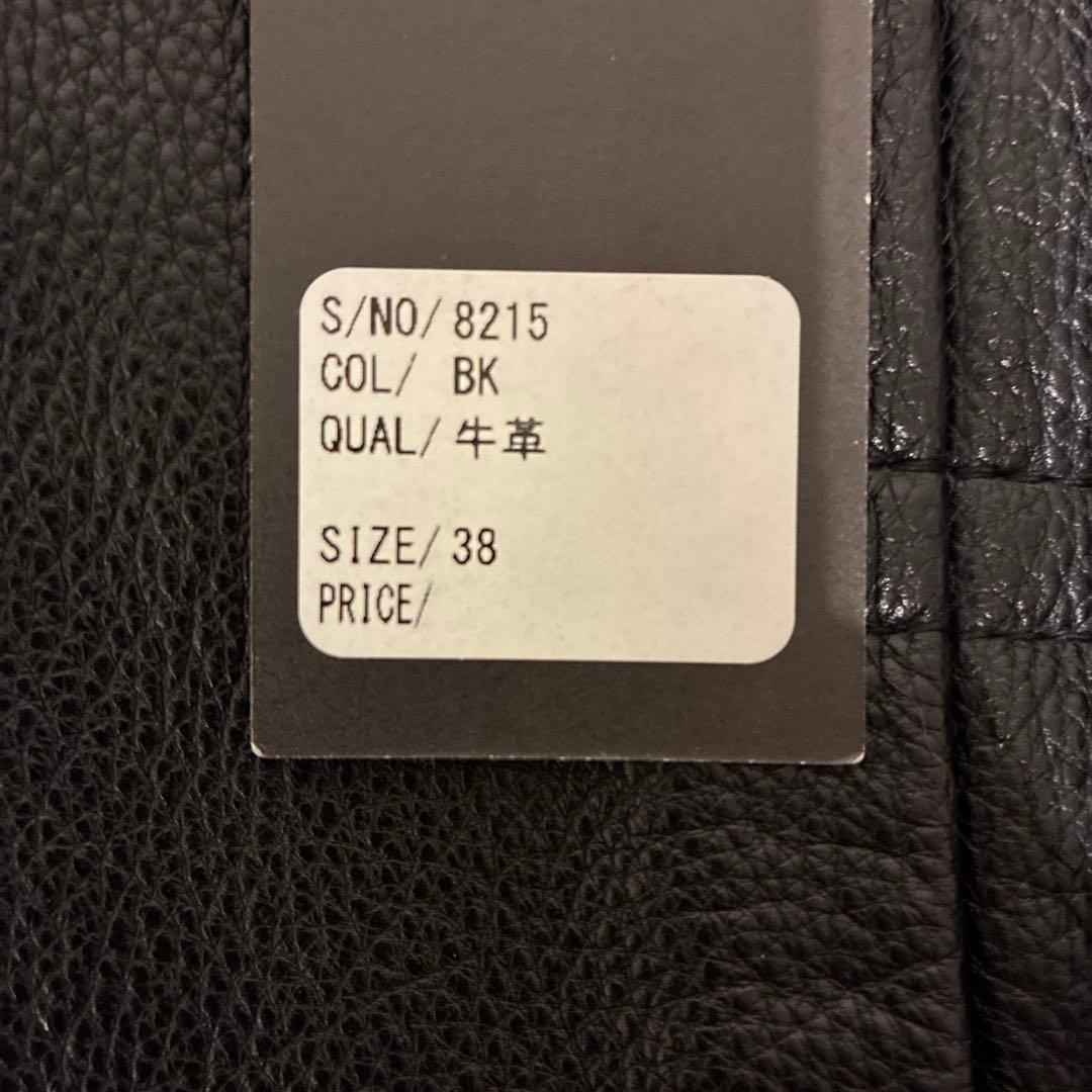新品）牛革/黒/T-BACK/1stタイプ/トラッカー型