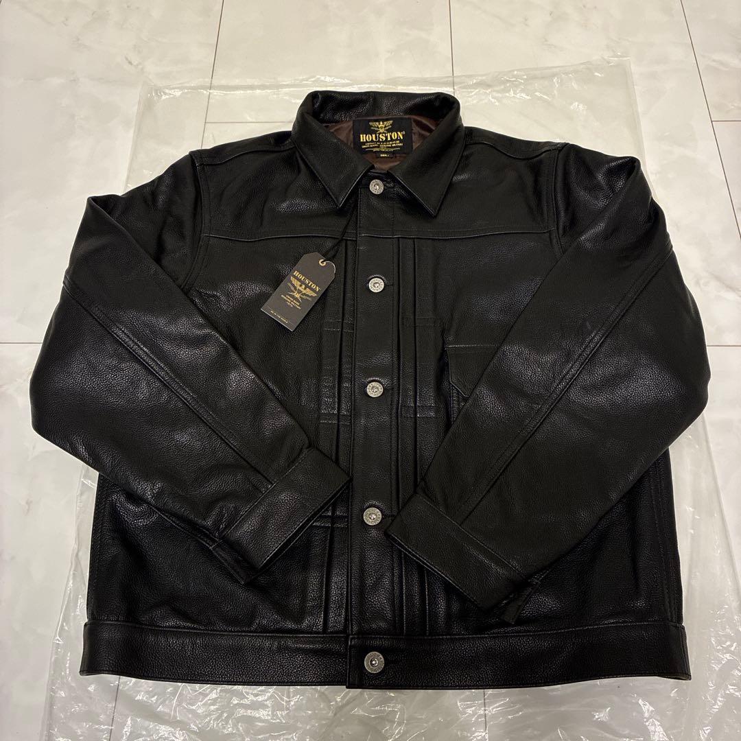 新品）牛革/黒/T-BACK/1stタイプ/トラッカー型