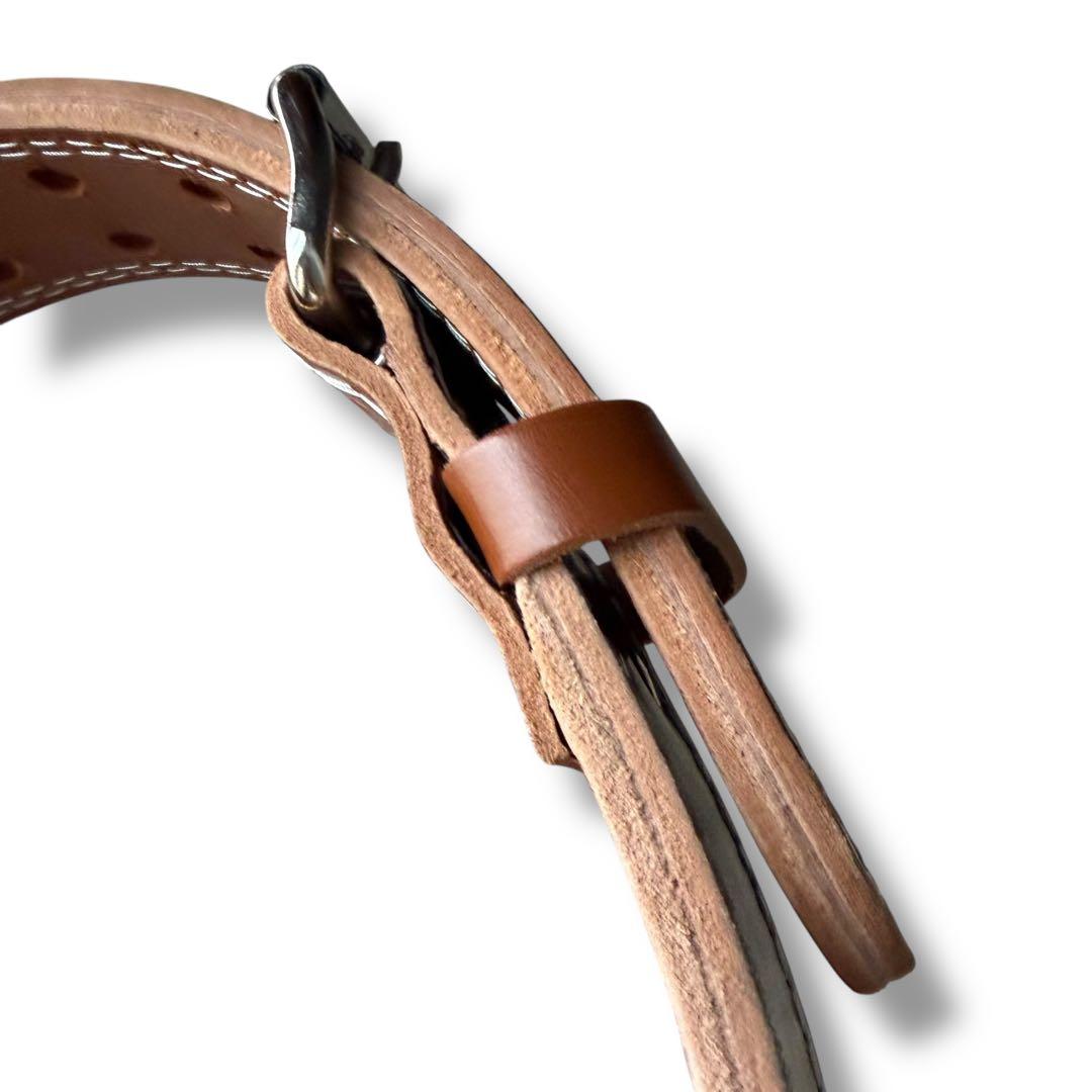 未使用品 GOLD'S GYM ゴールドジム 厚手プロレザー ベルト sizeM