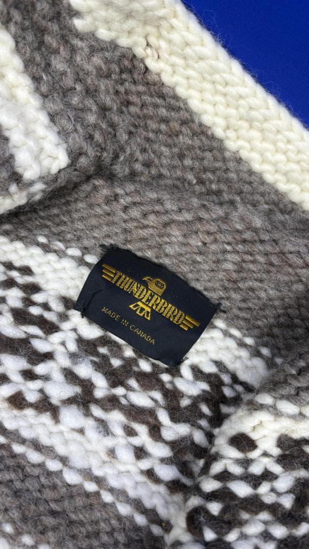 新品未使用品★カウチンニットベスト THUNDER BIRD WOOL 100%