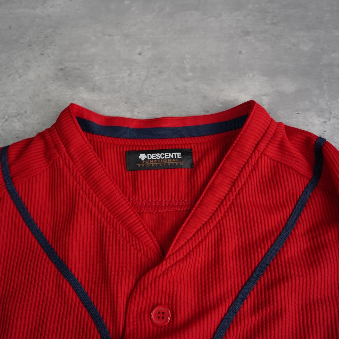 広島カープ　田中広輔　ビジター　ユニフォーム　デサント　カスタム　Oサイズ　赤