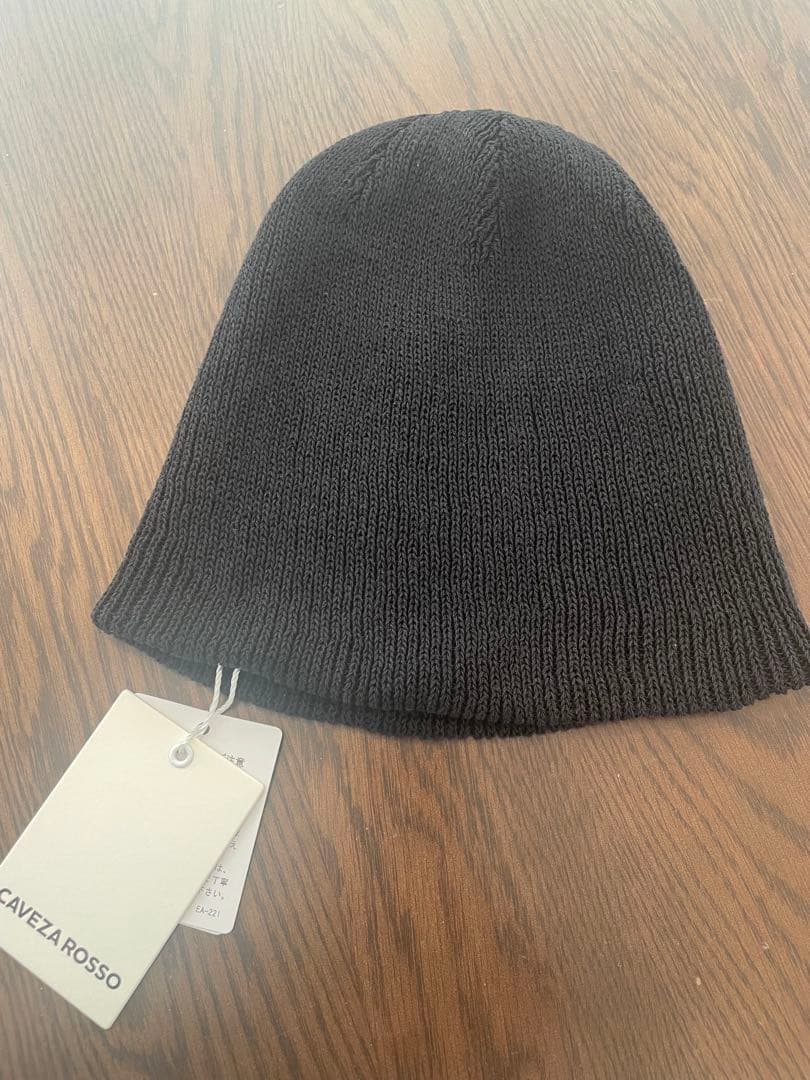 CAVEZA ROSSOリブニットビーニー
