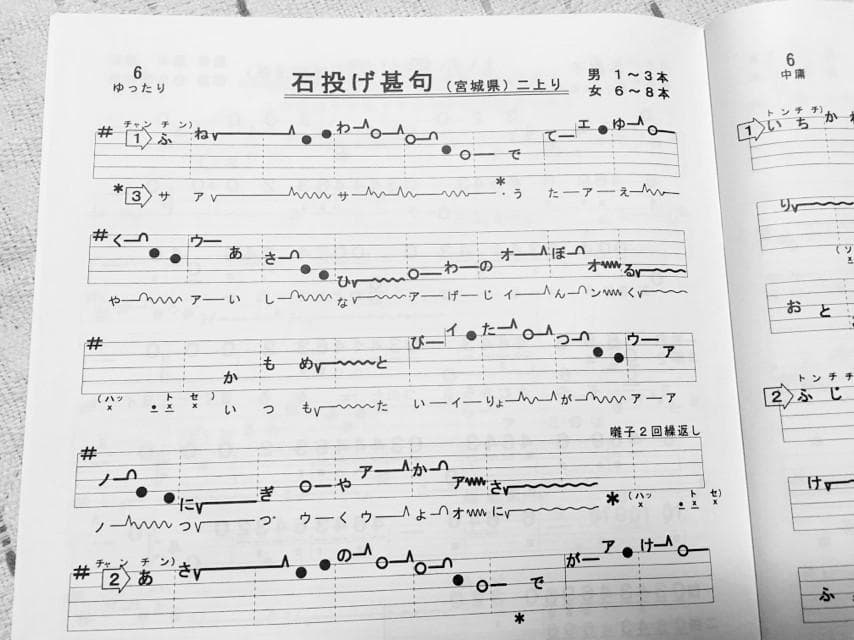 日本の民謡★五線譜10集セット～e37 楽譜/練習/上達/うたい方/ 和楽/参考