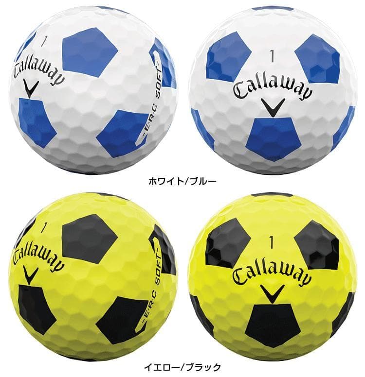 新品 キャロウェイ ERC SOFT ゴルフボール TRUVIS ブルー