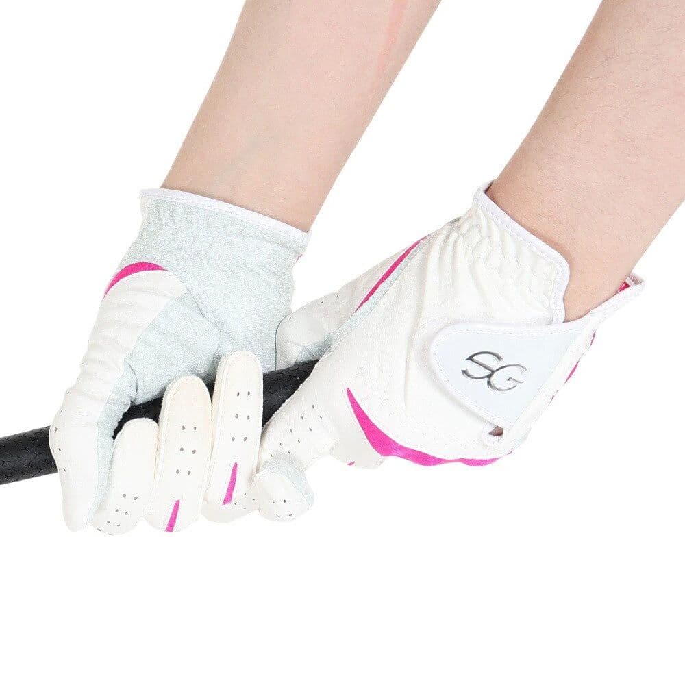 SEVGOLF2色組 サイズ19 両手用合皮グローブ SEVG-GL004LW