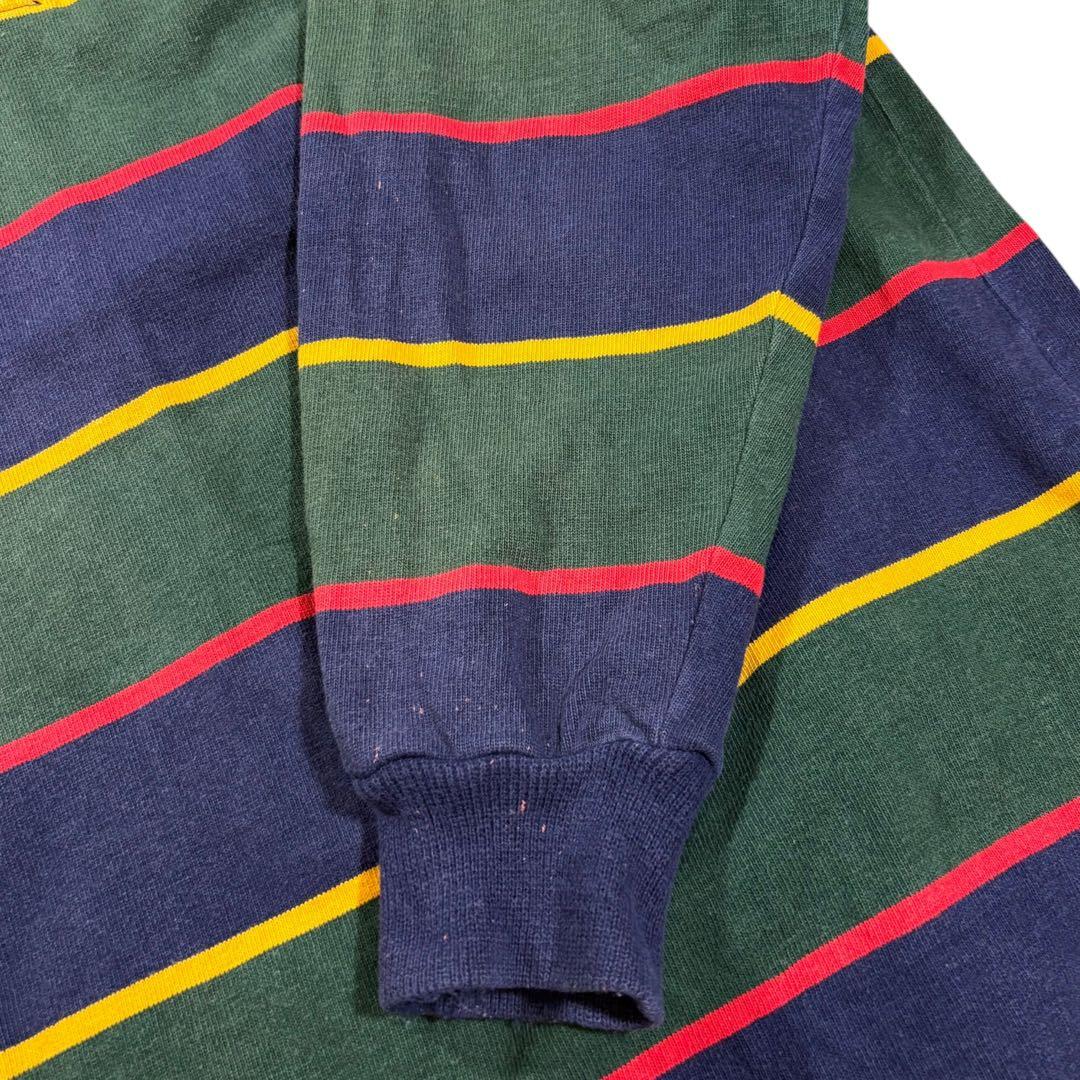 【ごるごんぞーら 様】90s カナダ製 BARBARIAN ラガーシャツXL