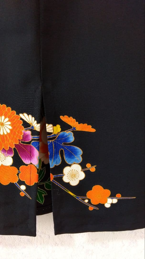 留袖リメイクドレス