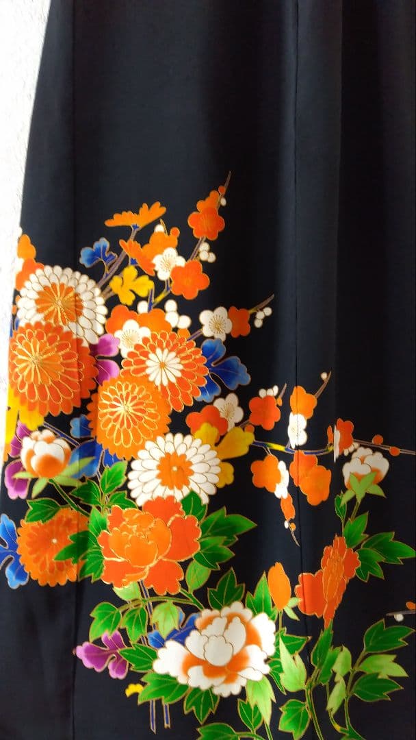 留袖リメイクドレス