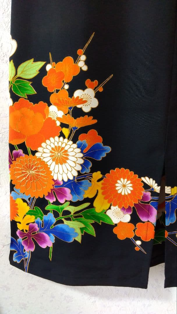 留袖リメイクドレス