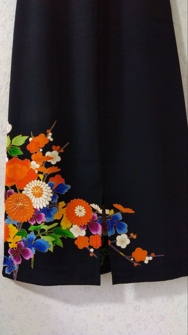 留袖リメイクドレス