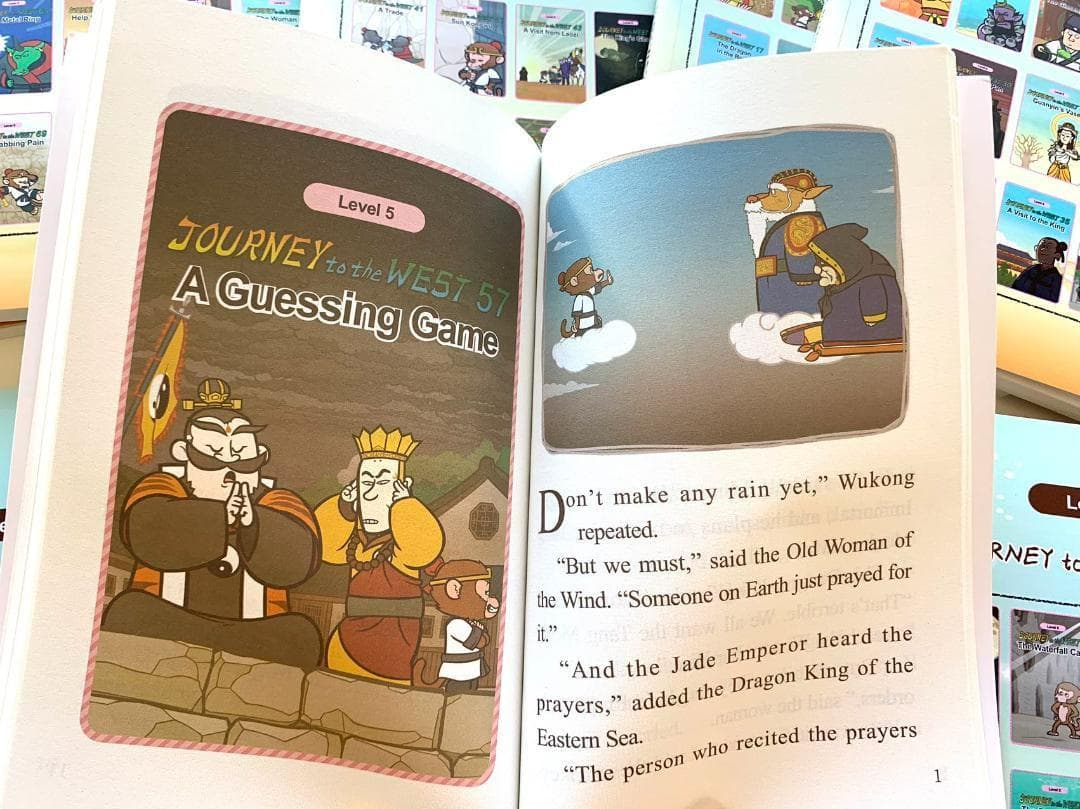 Journey to the West 絵本10冊 mp3音源付 動画付 西遊記