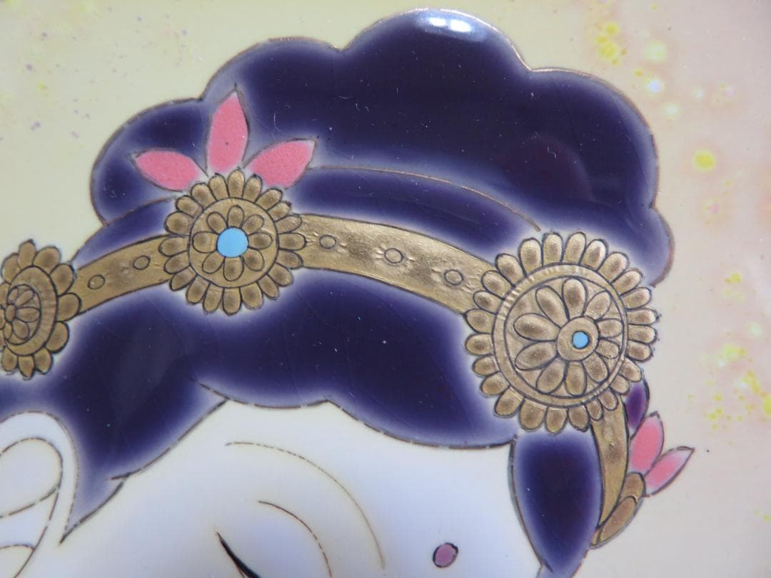 草場一壽　「　観世音菩薩　」　陶彩画