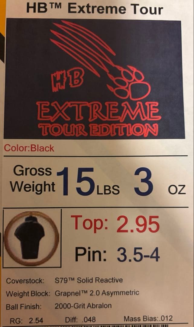 ハニーバジャー　エクストリーム　ツアーエディション　15ポンド