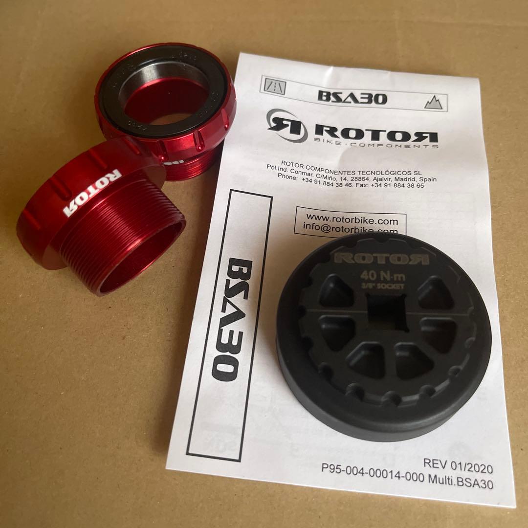 新品未使用 ROTOR BSA30 BB セラミックベアリング ボトムブラケット